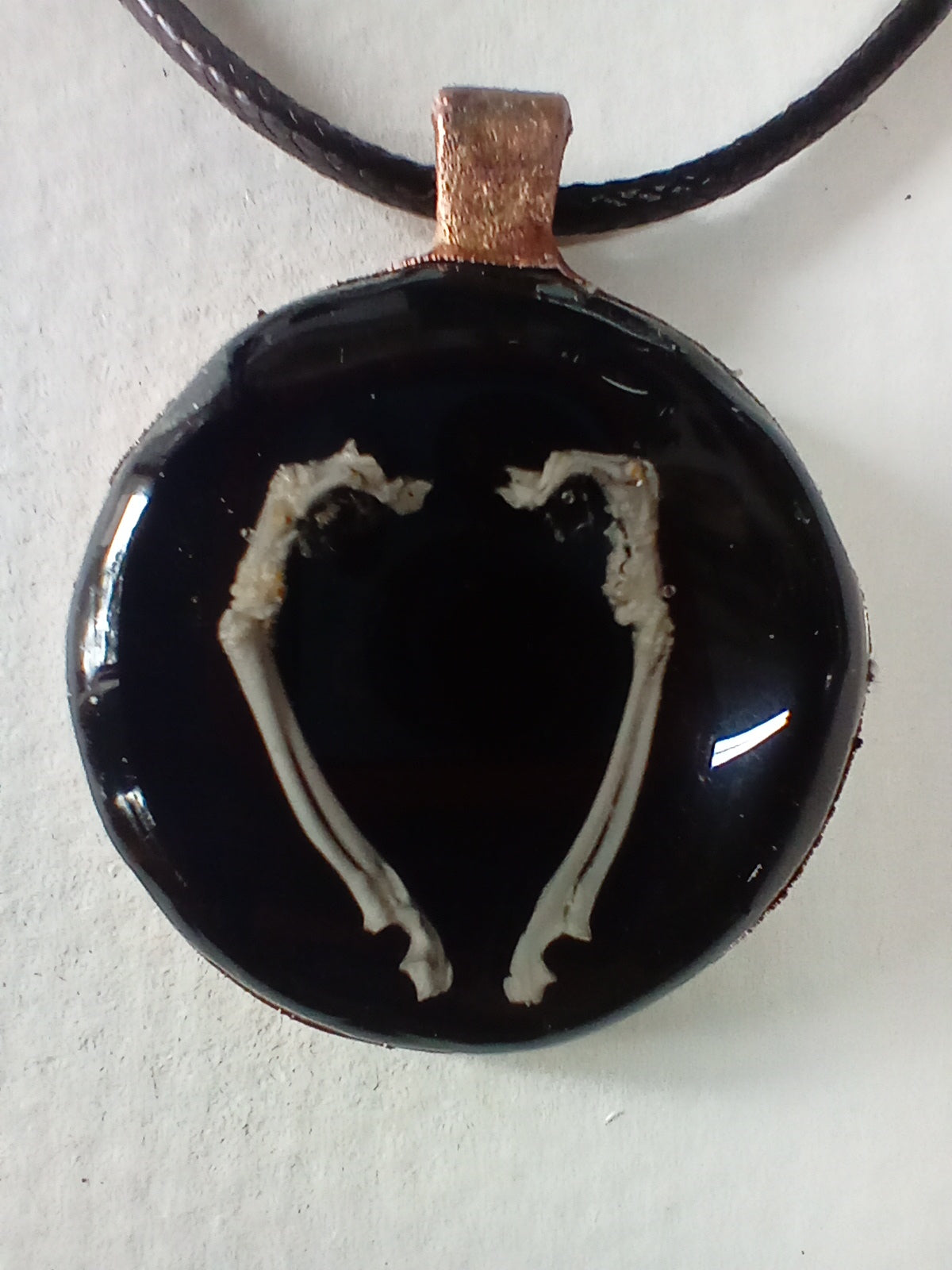 Mouse Forearm Bone Resin Pendant