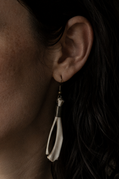 Real Rat Bone Earrings