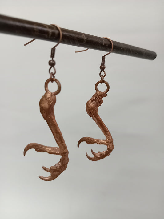Electroformed Bird Feet