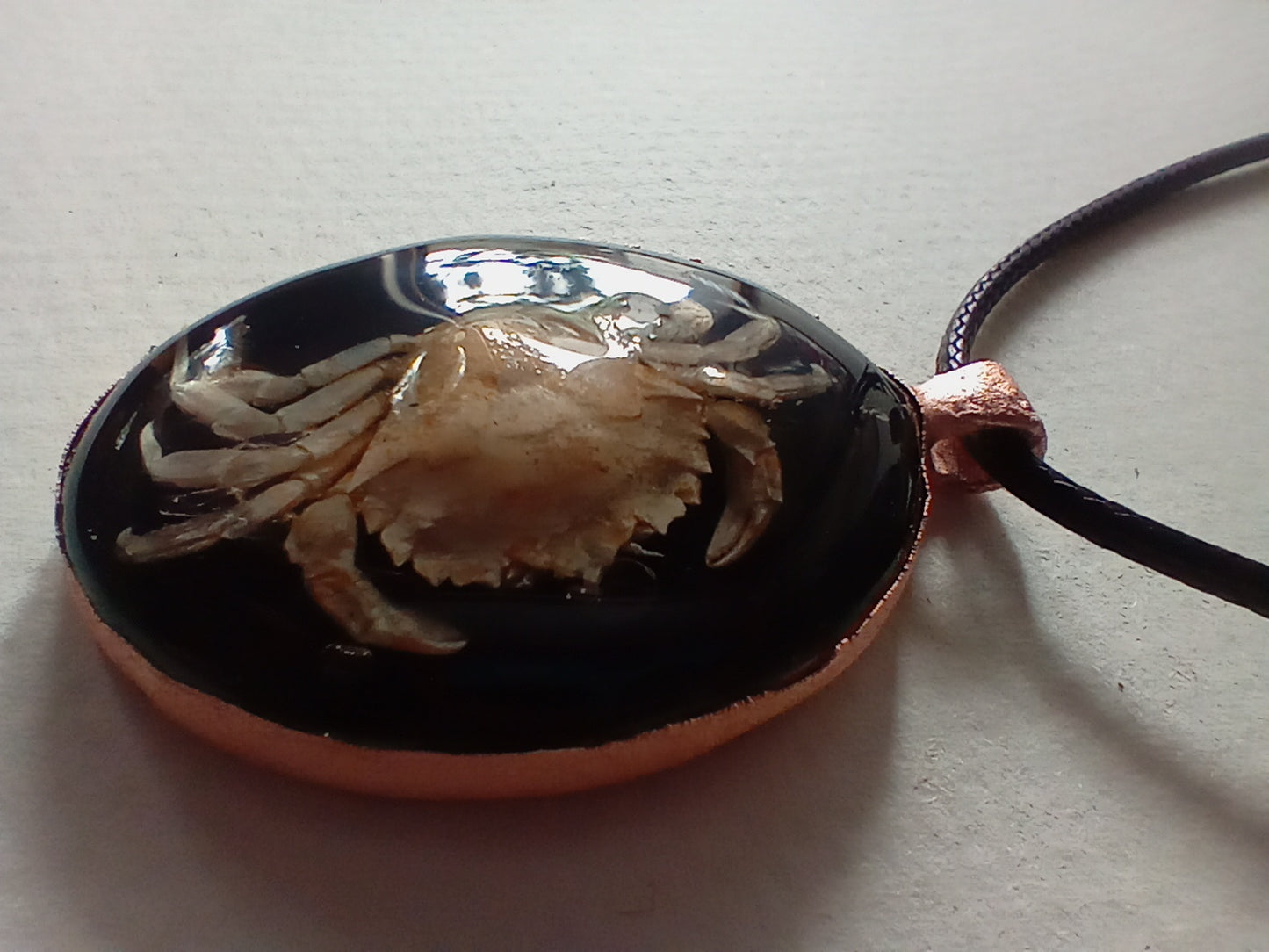 Crab Resin Pendant