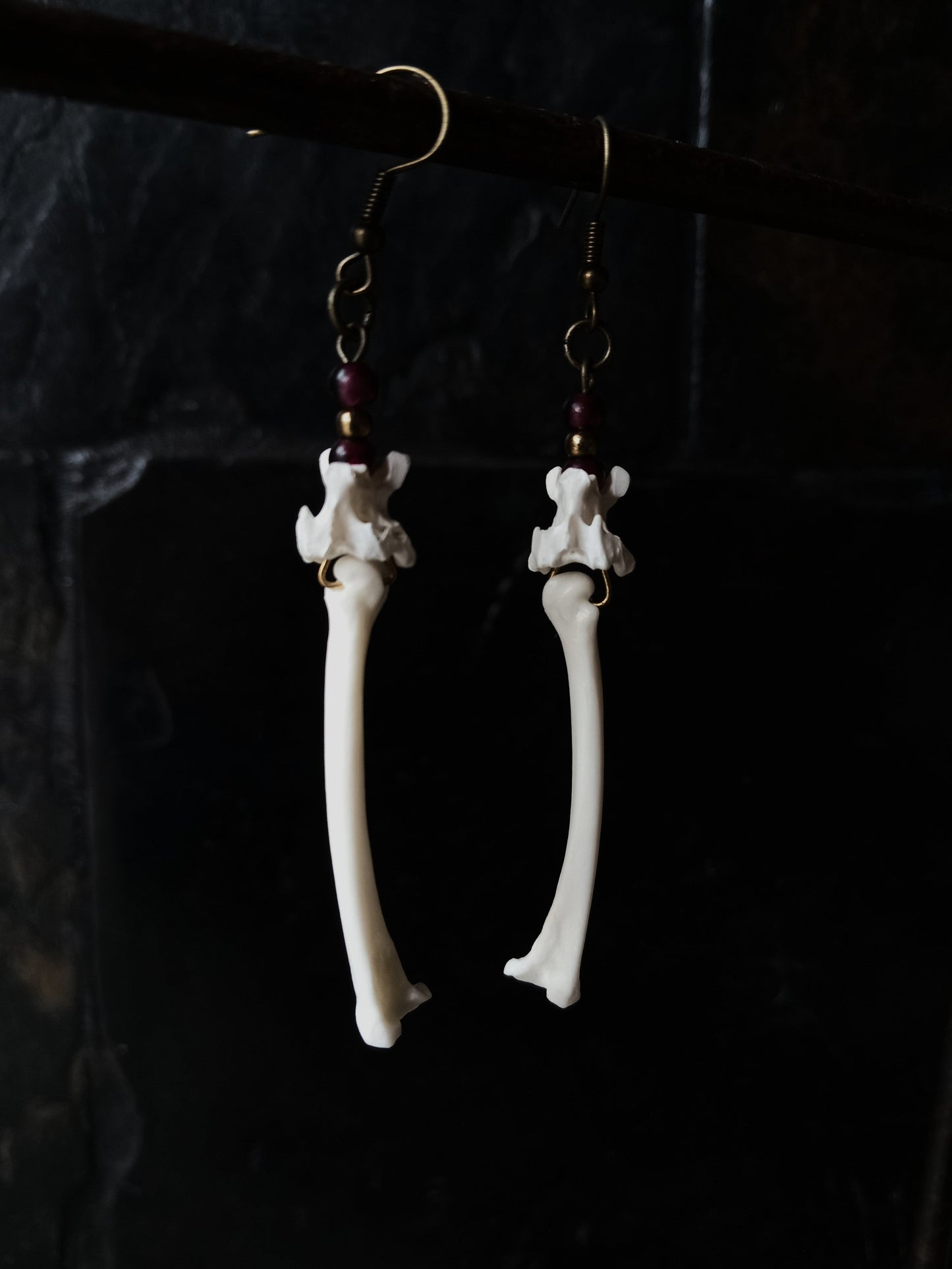 Bird and Monkey Bone Earrings — Ethical Bone Jewellery, South Africa
