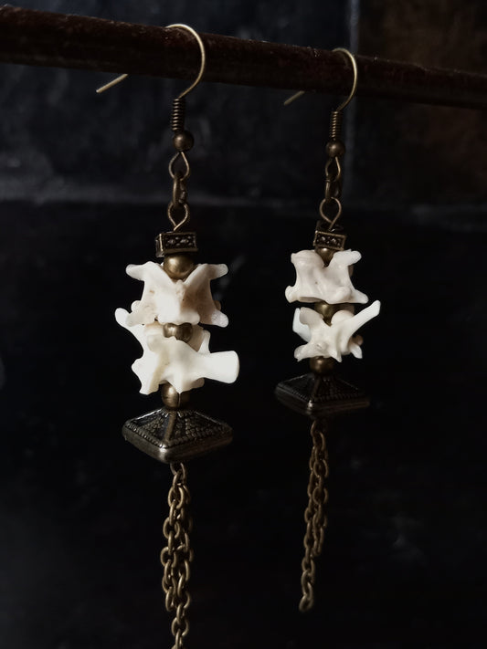 Snake Bone Earrings — Ethical Bone Jewellery, South Africa