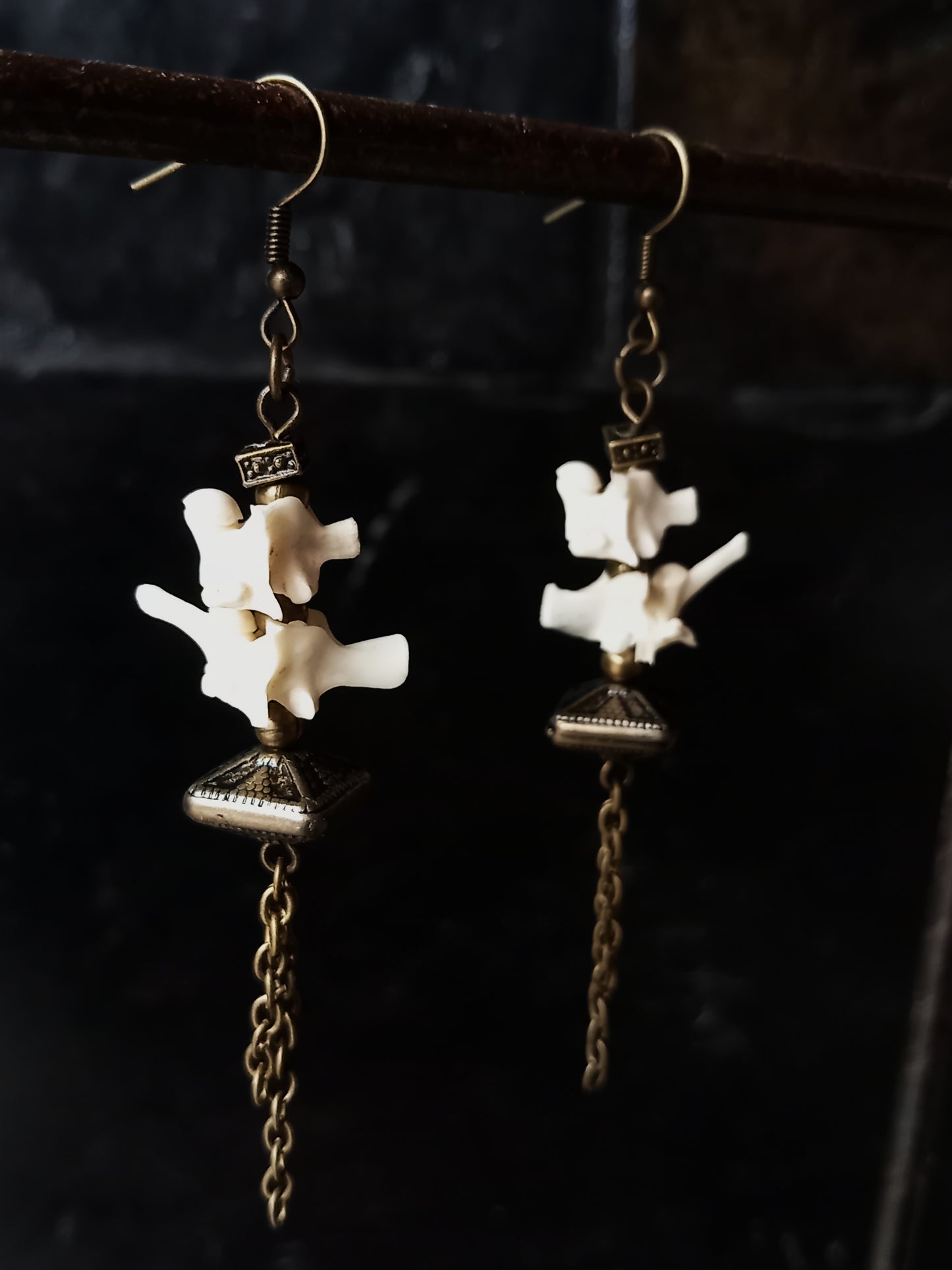 Snake Bone Earrings — Ethical Bone Jewellery, South Africa