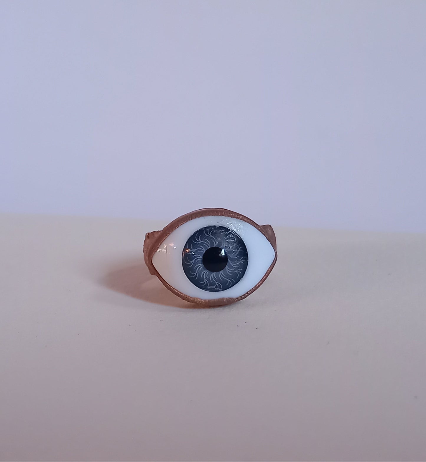 Big Blue Eye Copper Ring