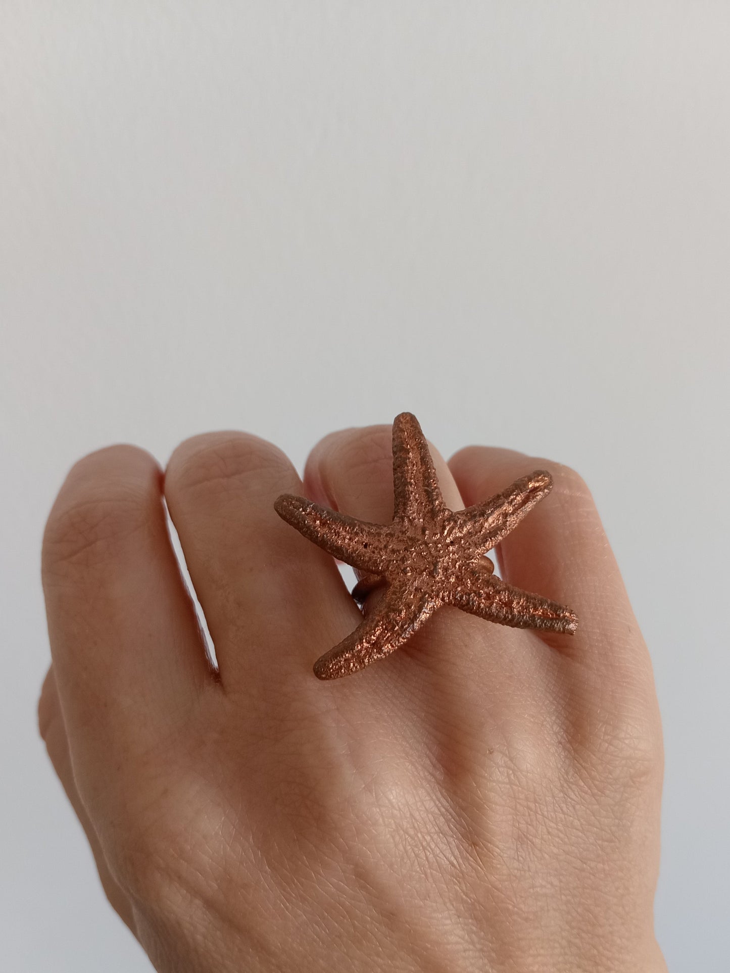 Star Fish Copper Ring