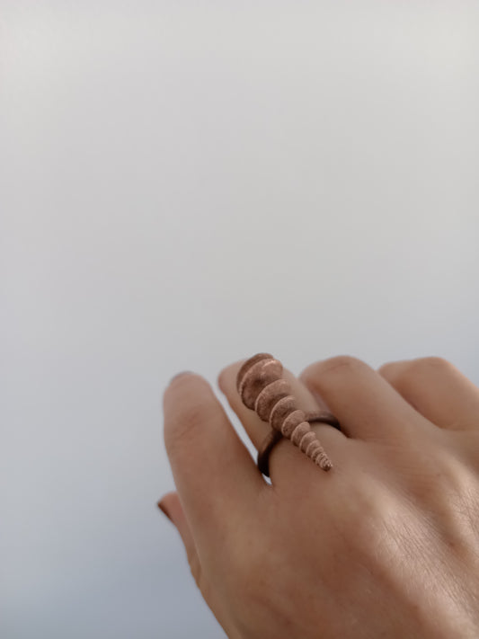 Shell Copper Ring