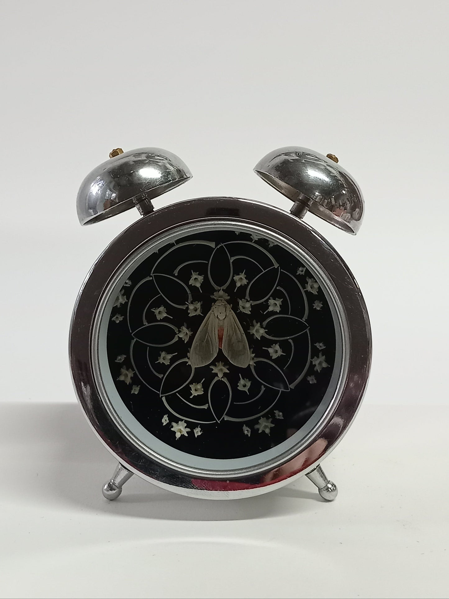 Moth Mandala Clock