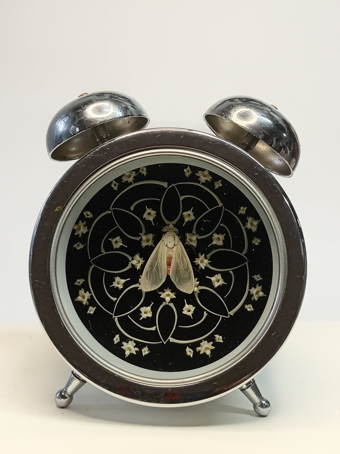 Moth Mandala Clock