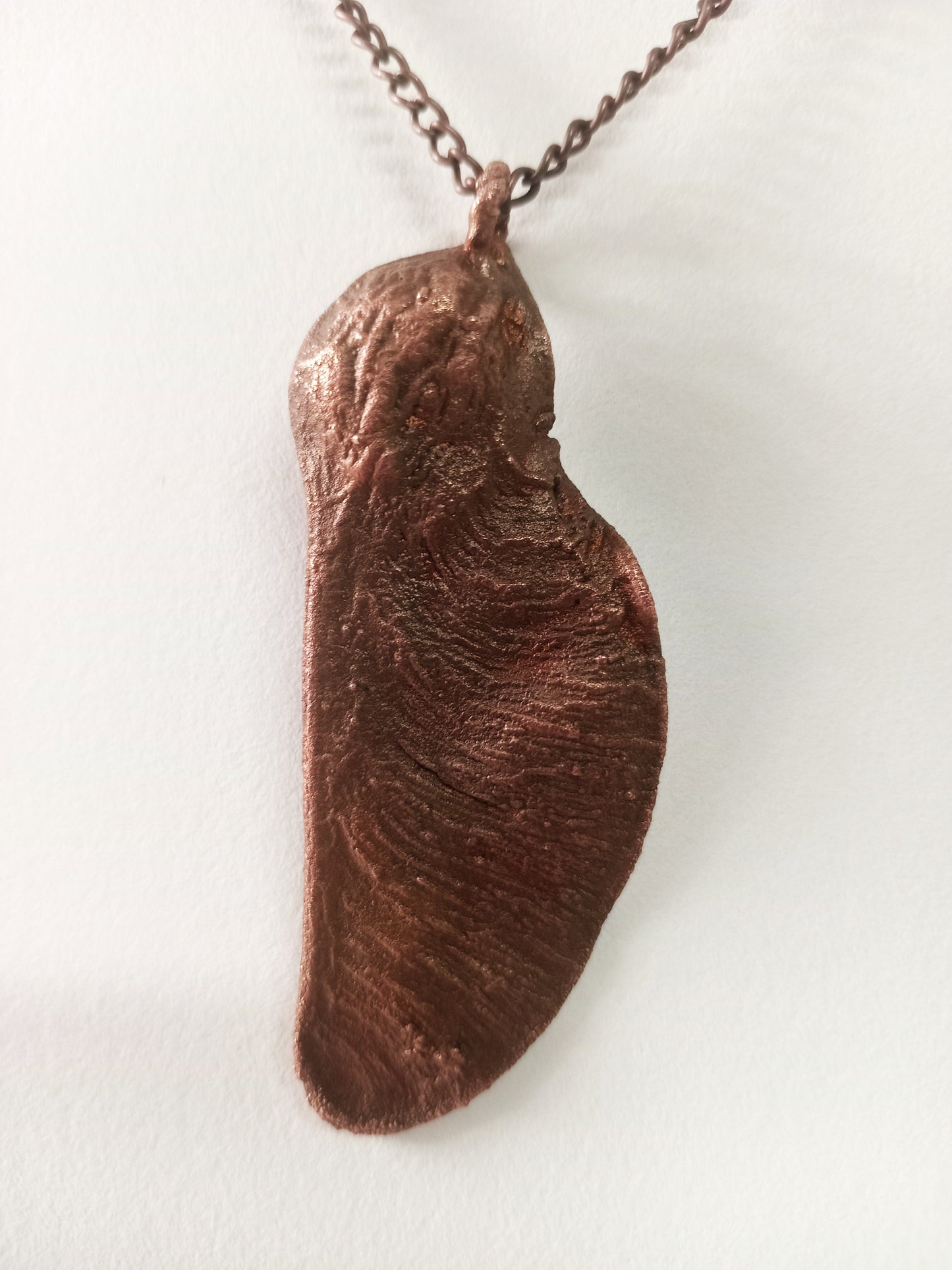 Electroformed Copper  Helicopter Seed Pod