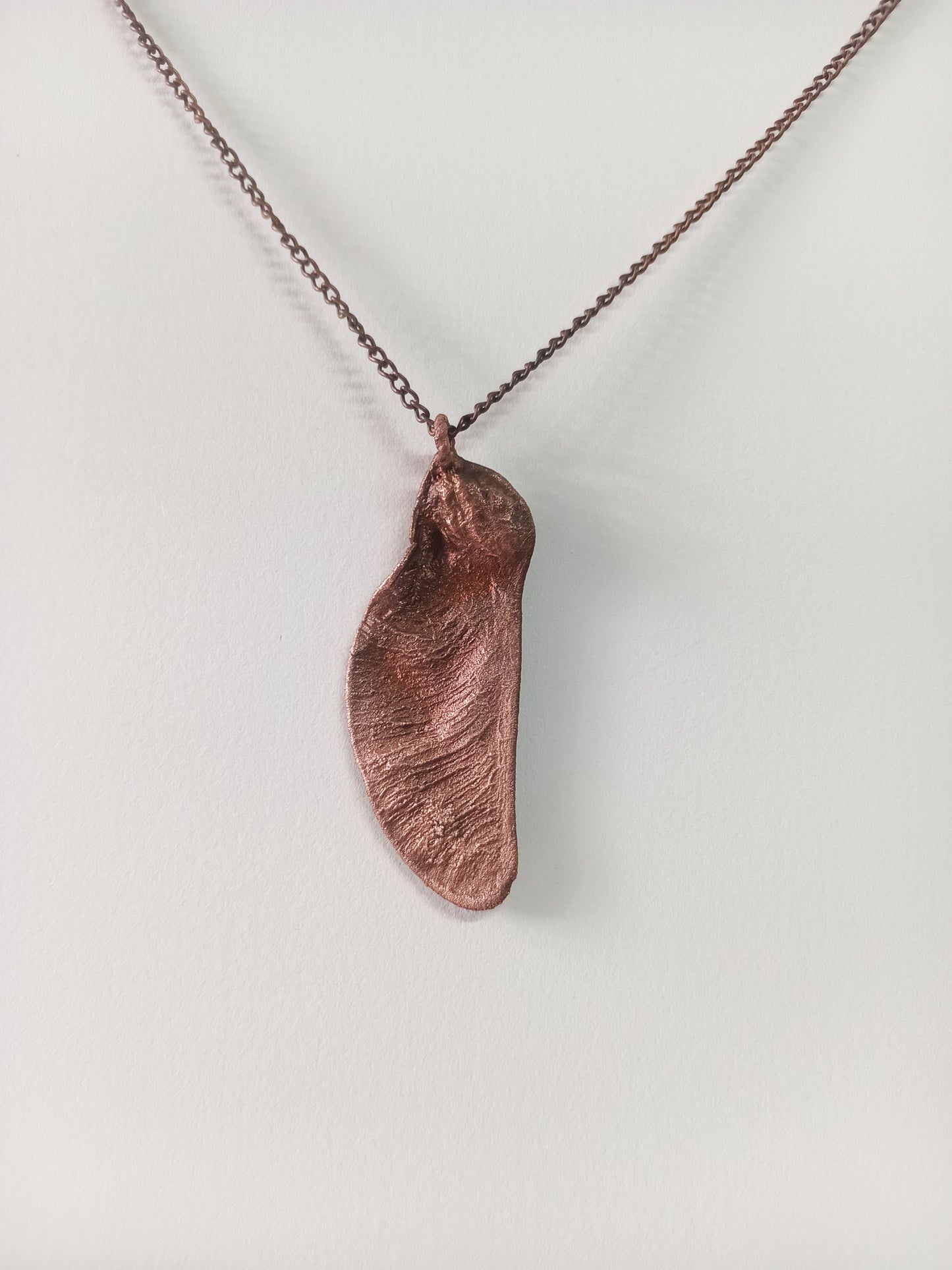 Electroformed Copper  Helicopter Seed Pod