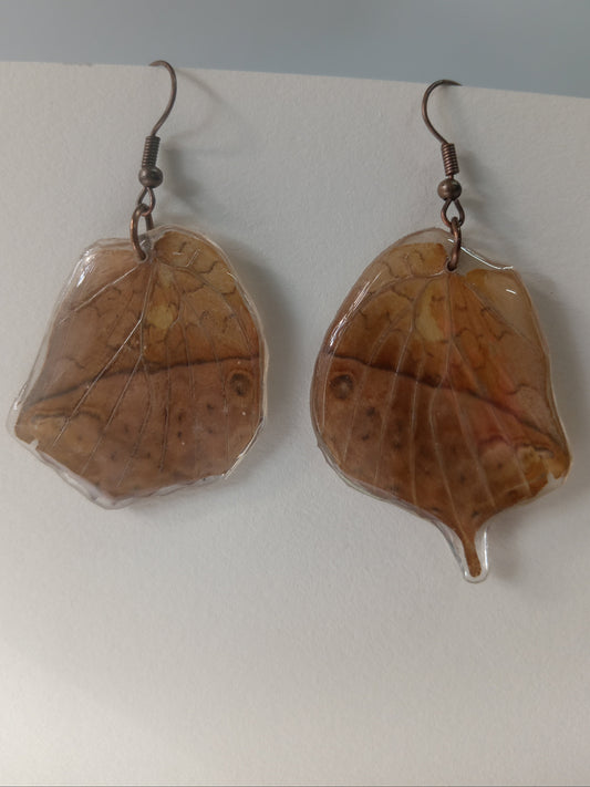 Autumn Leaf Butterfly Earrings