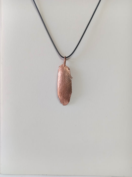 Copper Electroformed Feather