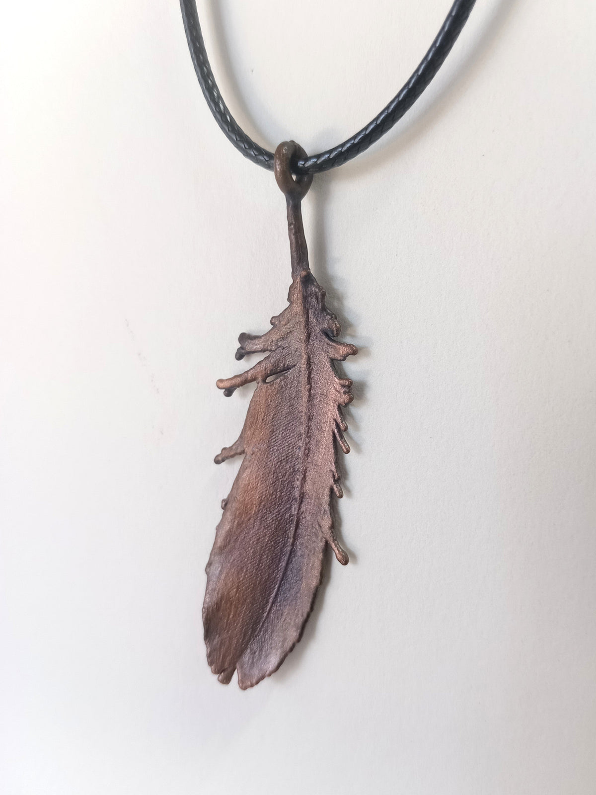 Copper Electroformed Feather