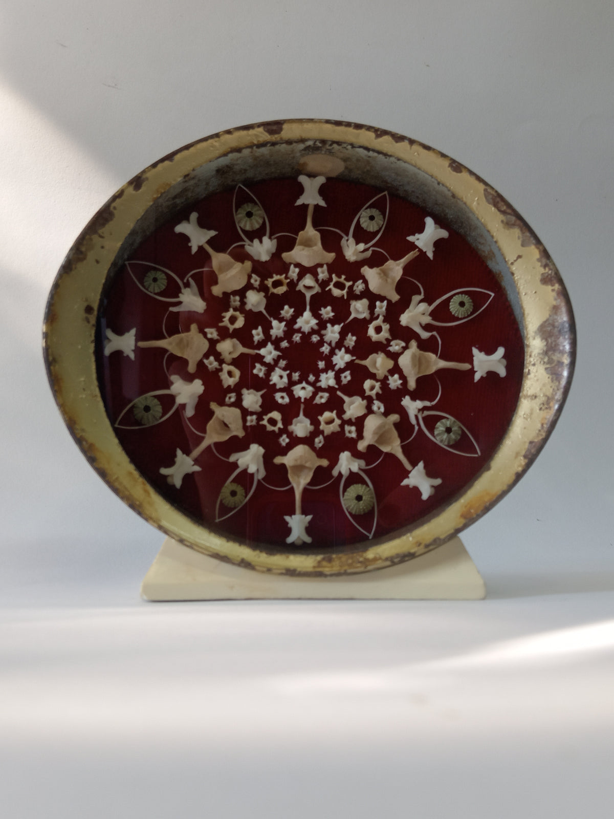 Mandala Clock, Red