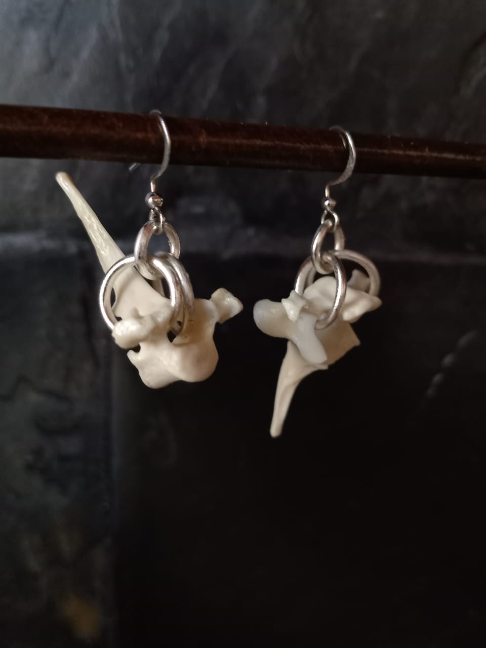 Mismatched Monkey Bone Earrings